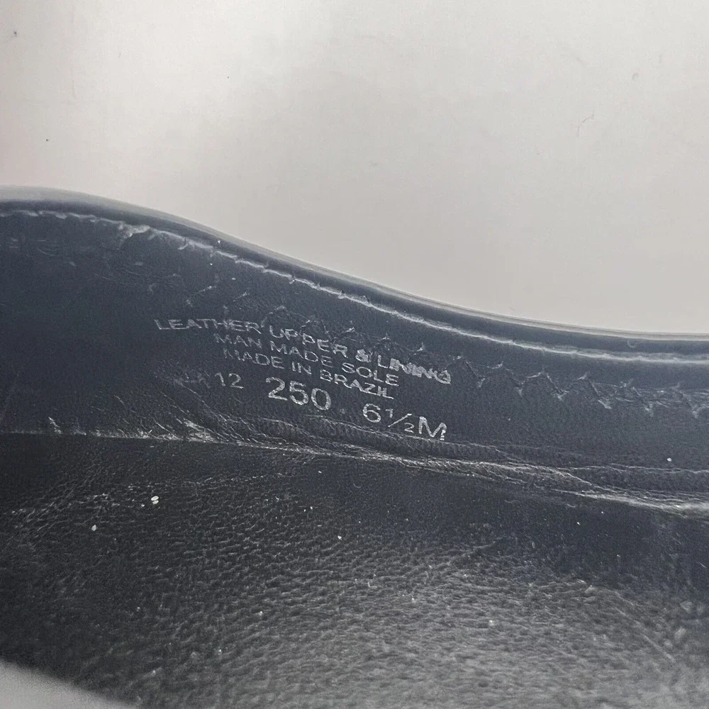TORY BURCH Black Patent Leather BALLET Flats Size 6 1/2‎
